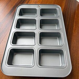 Metal 8 Section Small Loaf Bread Pan